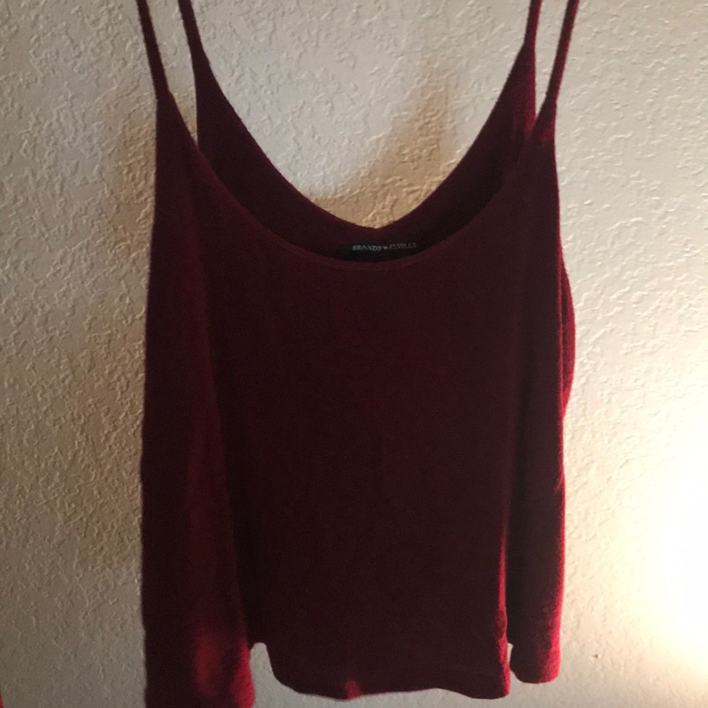 Brandy Melville maroon tank